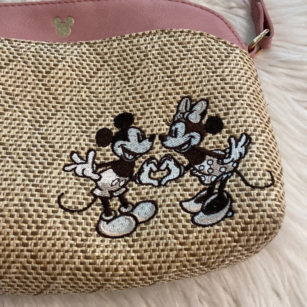 Disney Pink and Tan Crossbody Bag with Elegant Design BNWOT - Picture 2 of 12